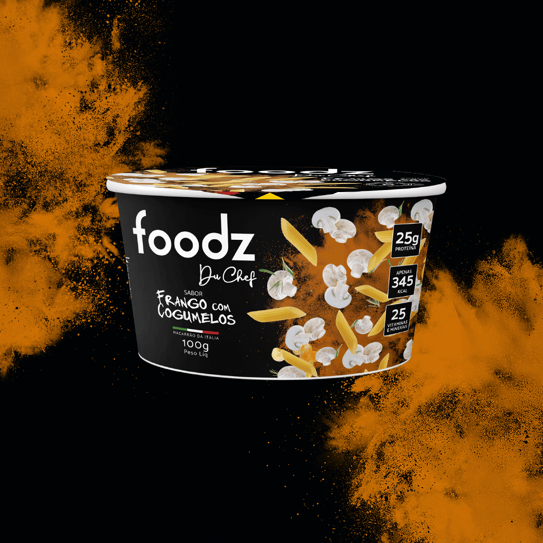 Foodz Du Chef Cup Alimentos Foodz Frango com Cogumelos - R$26,24 por refeição 