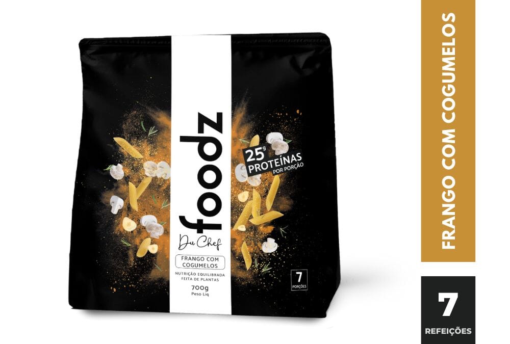 Foodz Du Chef Alimentos Foodz Frango com cogumelos - R$19,98 por refeição (Pré encomenda - Envios a partir de 16/06) 